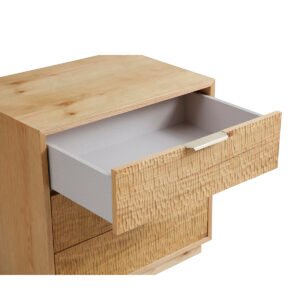 N2371 Night stand with drawer and carved design