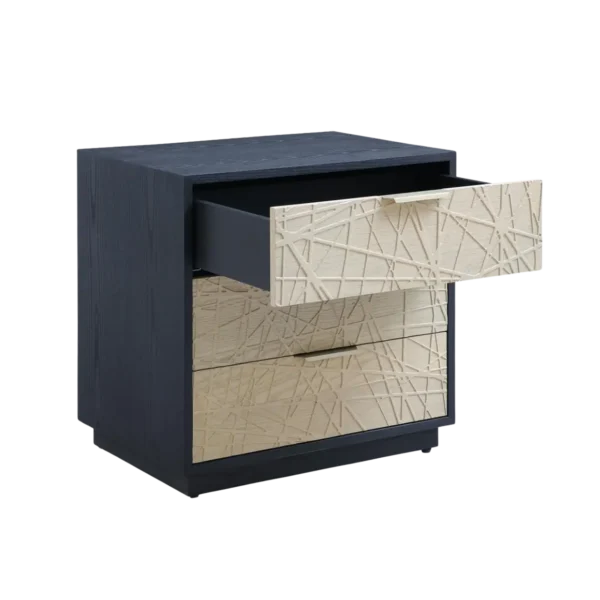 N2419 night stand with drawer open N2419 night stand with drawer open