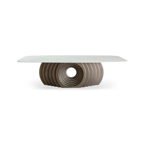 T2599 ceramic table with metal frame T2599 Modern Table