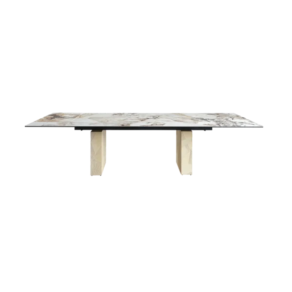 T2511 extendable table with ceramic top front view T2511 extendable table with ceramic top front view