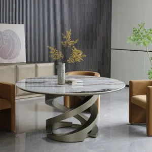 T2570 round table with marbletop