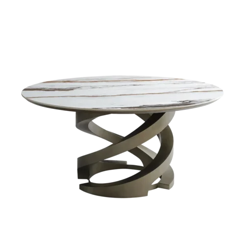 T2570 round table with metal frame