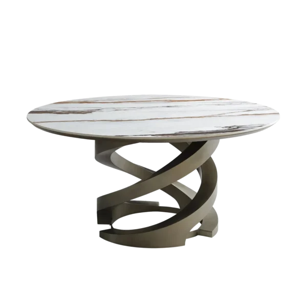 T2570 round table with metal frame