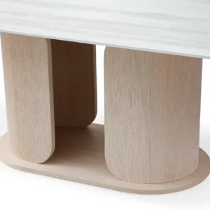 T9008C modern table with wooden frames