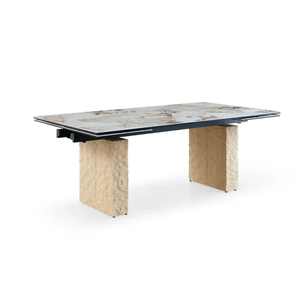 T2611C extendable dining table closed