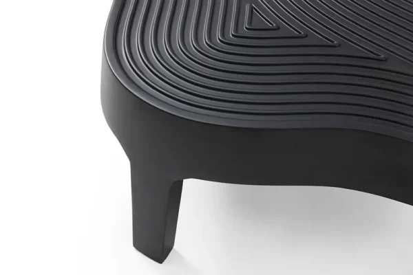 CT098 67" Textured Composite Coffee Table with Multi-Layer Surface and Frosted Matte Finish