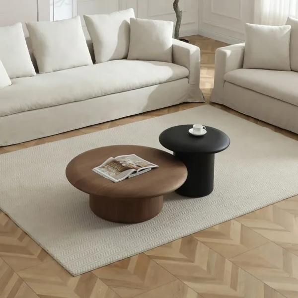 ET8106 Modern Round Side Table with coffee table CT8106