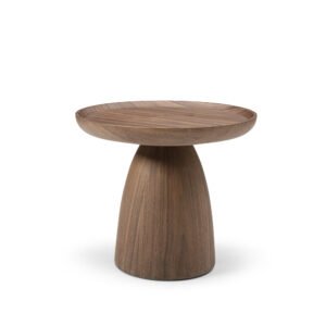 ET8107-19.7" Walnut Round Side Table