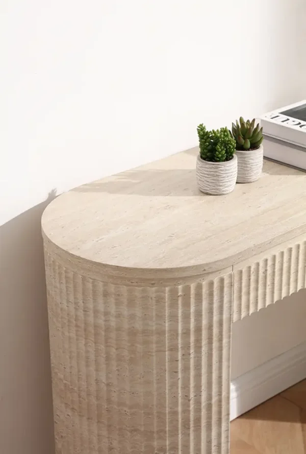 CO-2509 entrance table with curved design