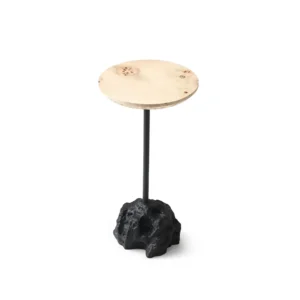 ET2567-Round Wood Top End Table