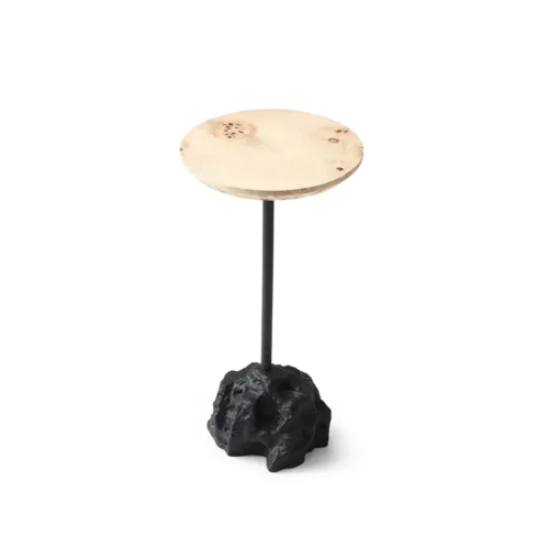 ET2567-Round Wood Top End Table