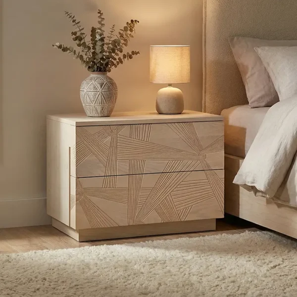 N6119 night stand in the modern bed room