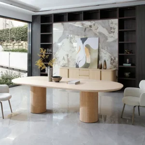 T9011 oval shape table for moddern dining room