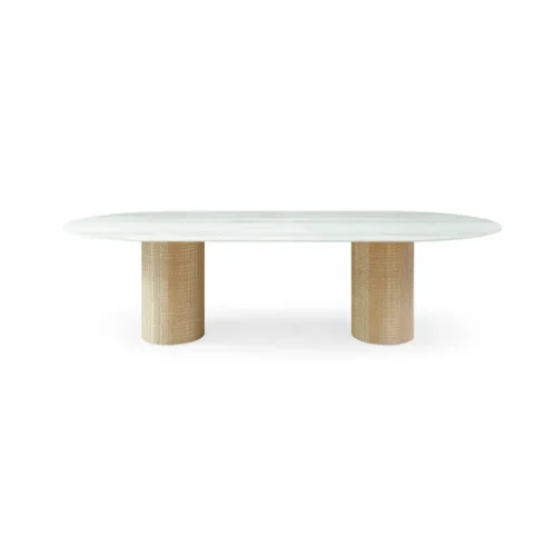 T9011|The Alessandro | 78" Solid Oak Horizon Dining Table